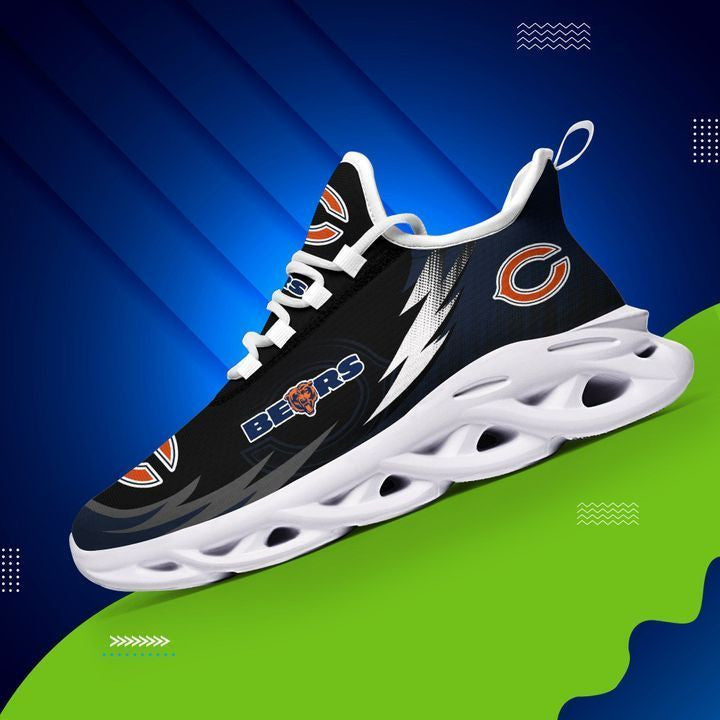 Chicago Bears NFL Max Soul Shoes Sneakers for Men And Women – NFL Football Fan Shoes, Team Sneakers