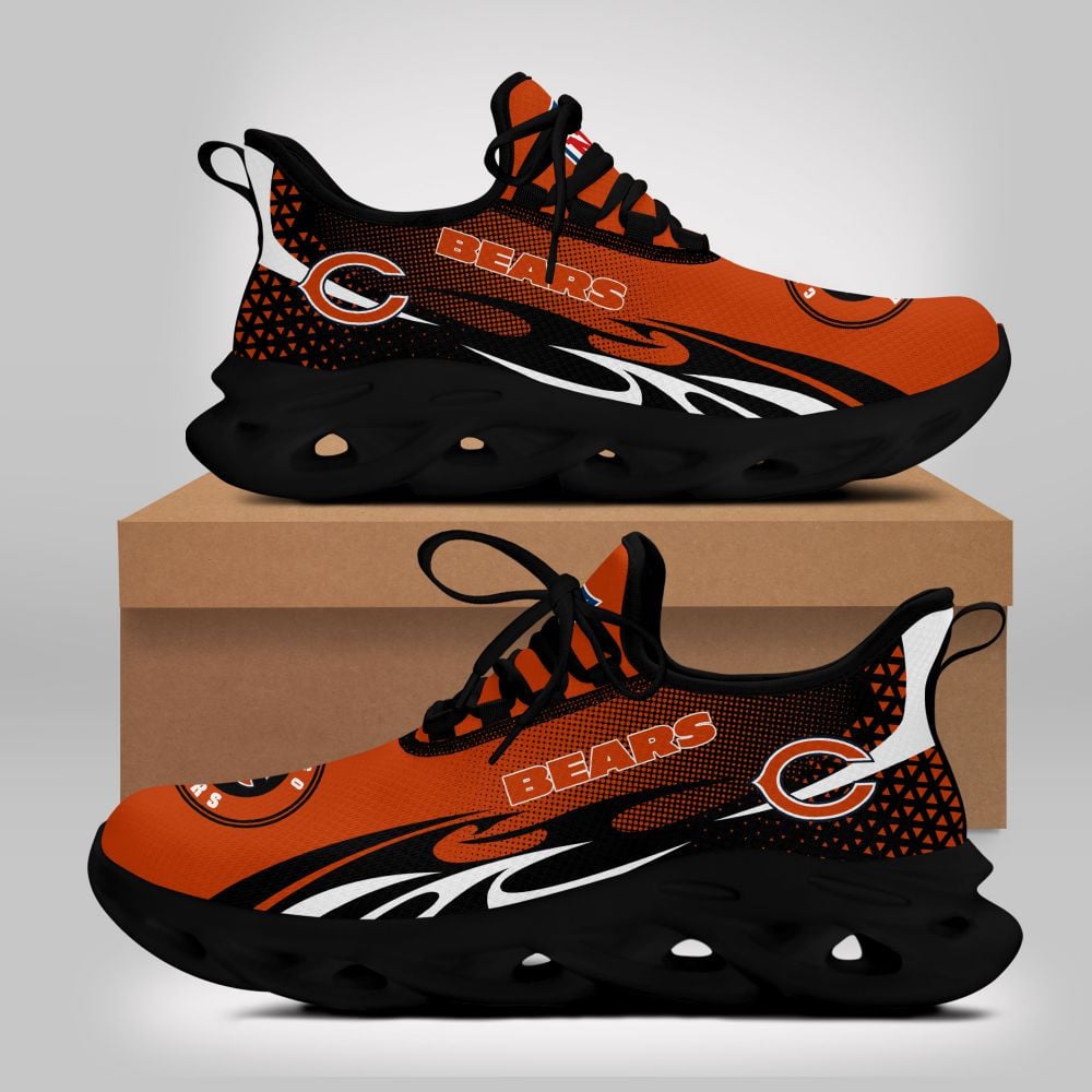 Chicago Bears NFL Max Soul Shoes Sneakers for Men And Women – NFL Football Fan Shoes, Team Sneakers