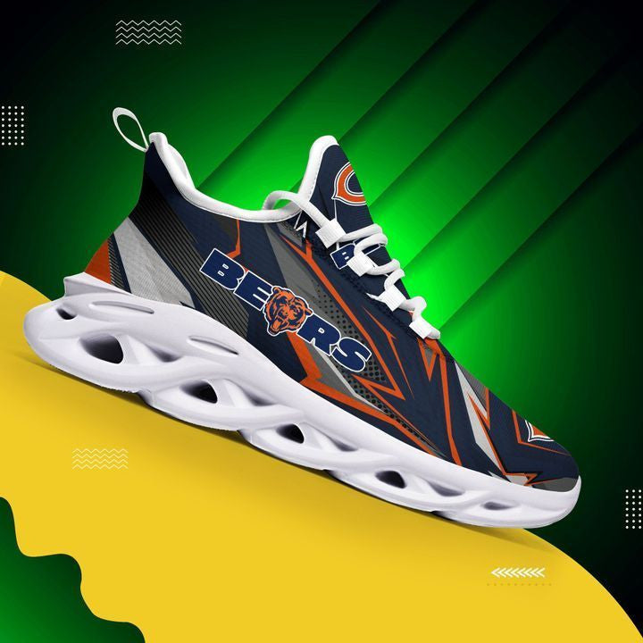 Chicago Bears NFL Max Soul Shoes Sneakers for Men And Women – NFL Football Fan Shoes, Team Sneakers