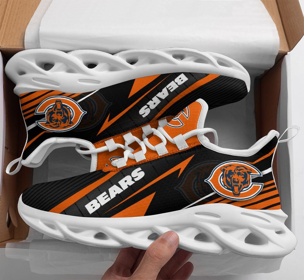 Chicago Bears NFL Max Soul Shoes Sneakers for Men And Women – NFL Football Fan Shoes, Team Sneakers