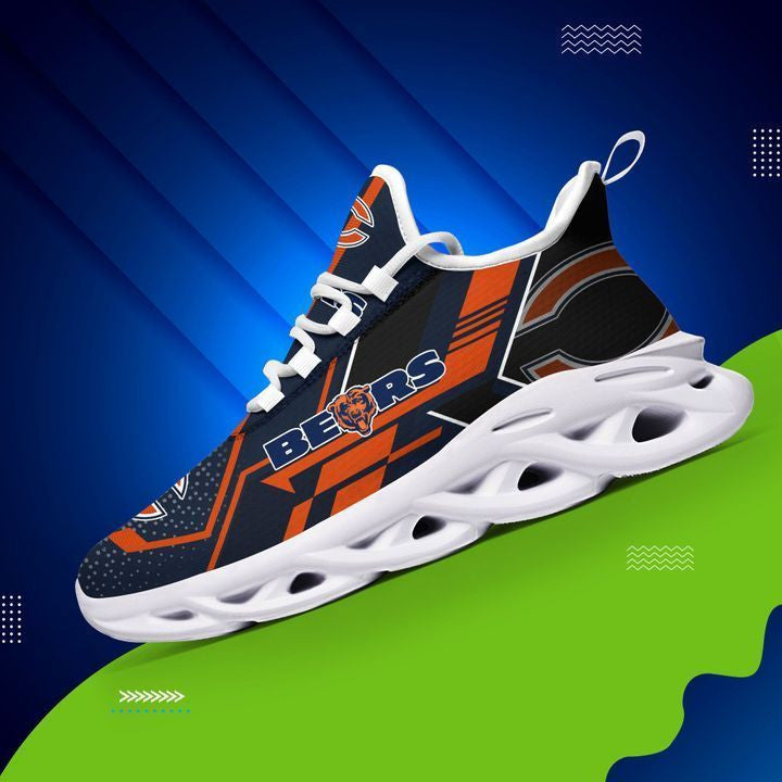 Chicago Bears NFL Max Soul Shoes Sneakers for Men And Women – NFL Football Fan Shoes, Team Sneakers