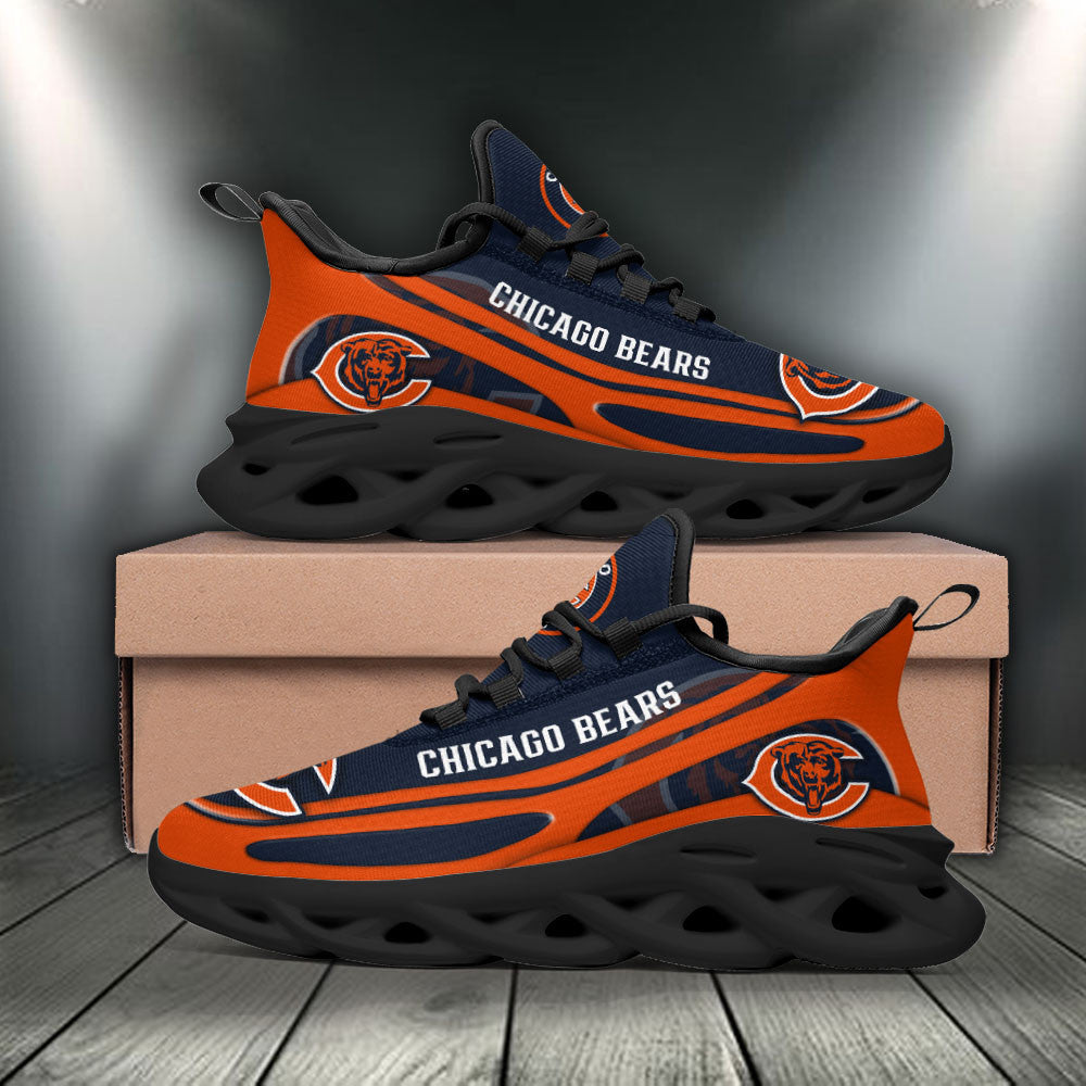 Chicago Bears NFL Max Soul Shoes Sneakers for Men And Women – NFL Football Fan Shoes, Team Sneakers