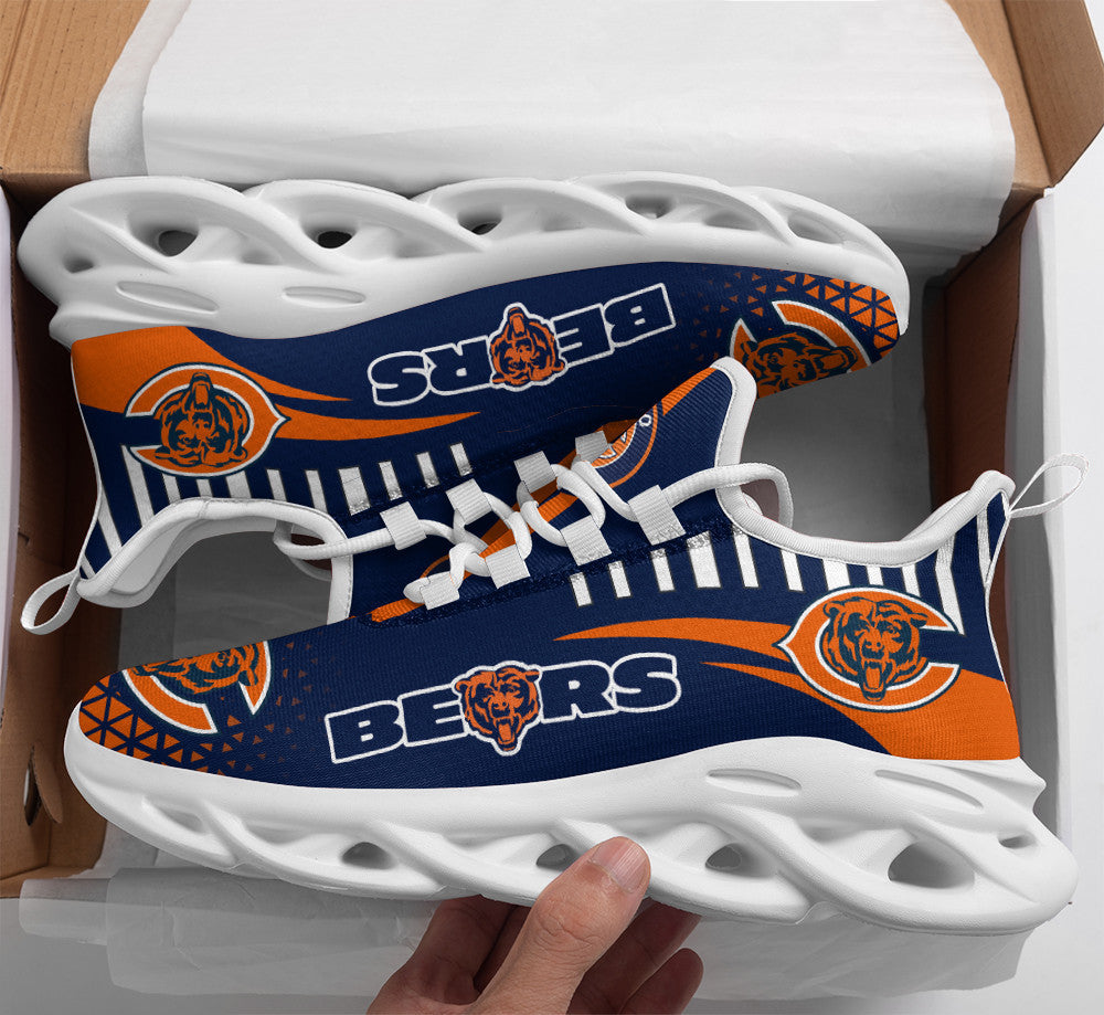 Chicago Bears NFL Max Soul Shoes Sneakers for Men And Women – NFL Football Fan Shoes, Team Sneakers