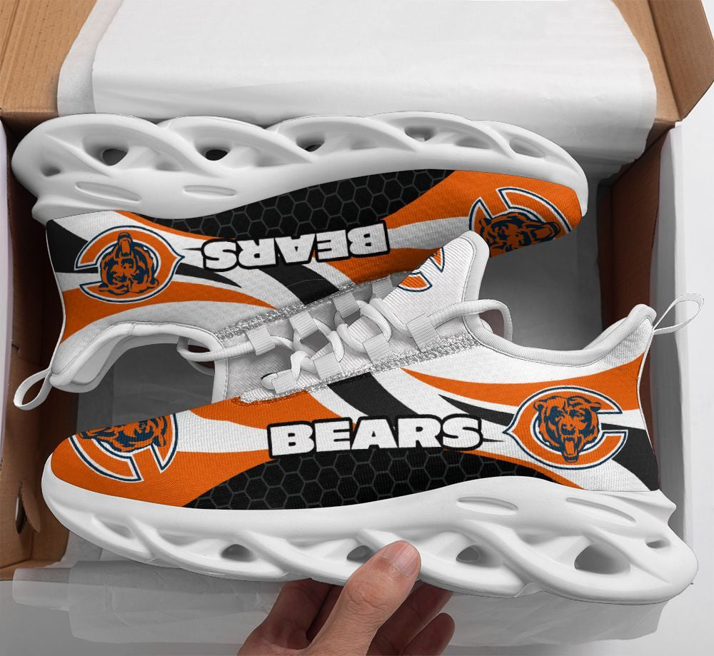 Chicago Bears NFL Max Soul Shoes Sneakers for Men And Women – NFL Football Fan Shoes, Team Sneakers