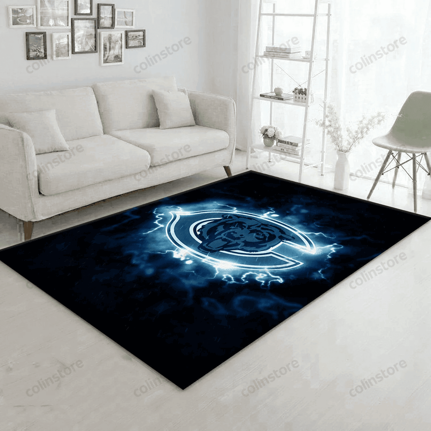 Chicago Bears Rectangle Area Rug – Full Print Carpet For Living Room & Bedroom Home Decor