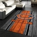 Chicago Bears Team Logo Wooden3d Rectangle Area Rug – Full Print Carpet For Living Room & Bedroom Home Decor