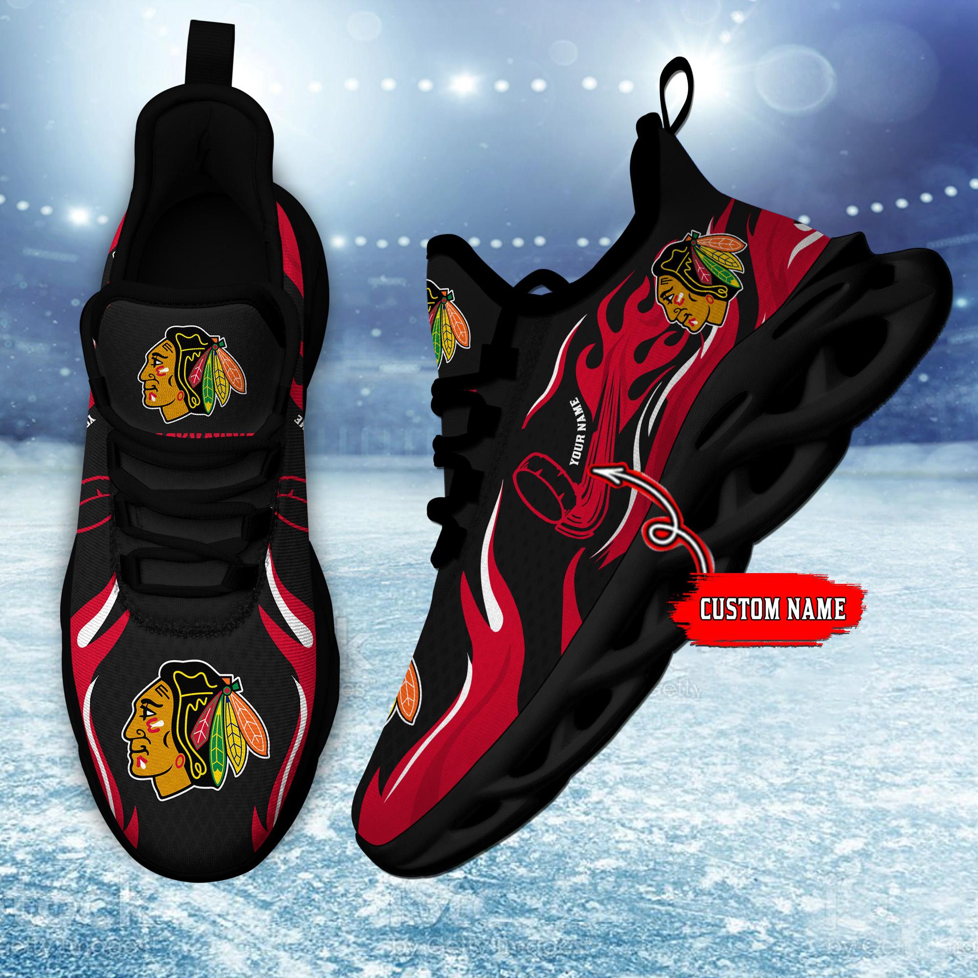 Chicago Blackhawks Max Soul Shoes Sneakers for Men And Women – NBA Basketball Fan Shoes, Team Sneakers - Image 4