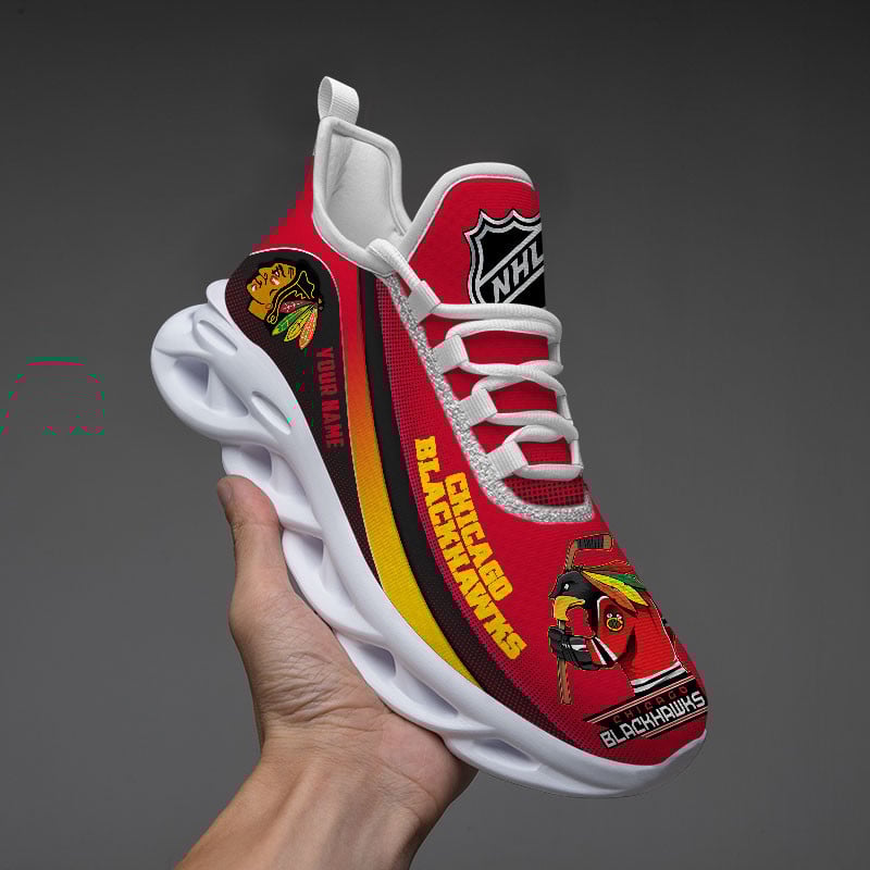 Chicago Blackhawks Max Soul Shoes Sneakers for Men And Women – NBA Basketball Fan Shoes, Team Sneakers