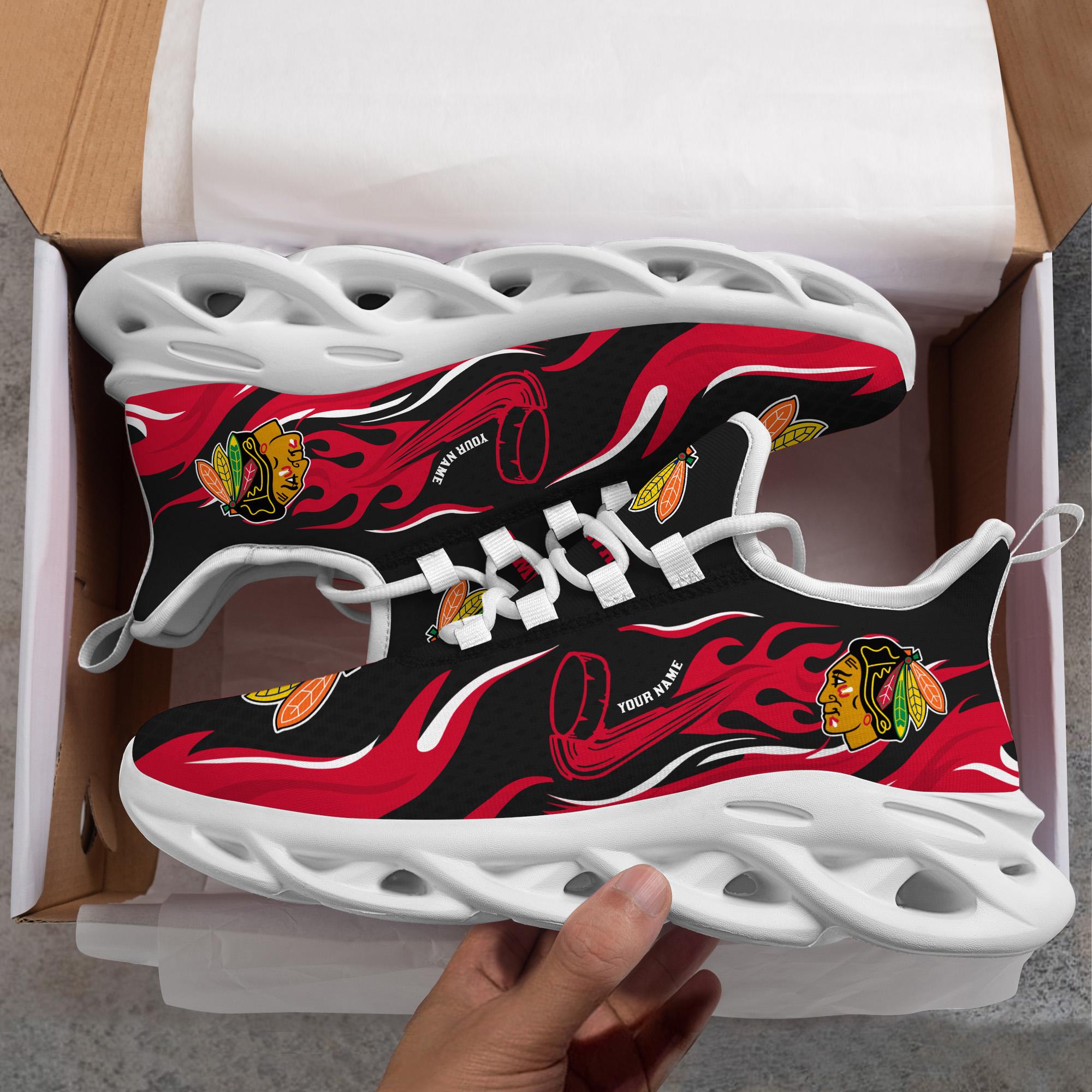Chicago Blackhawks Max Soul Shoes Sneakers for Men And Women – NBA Basketball Fan Shoes, Team Sneakers - Image 8