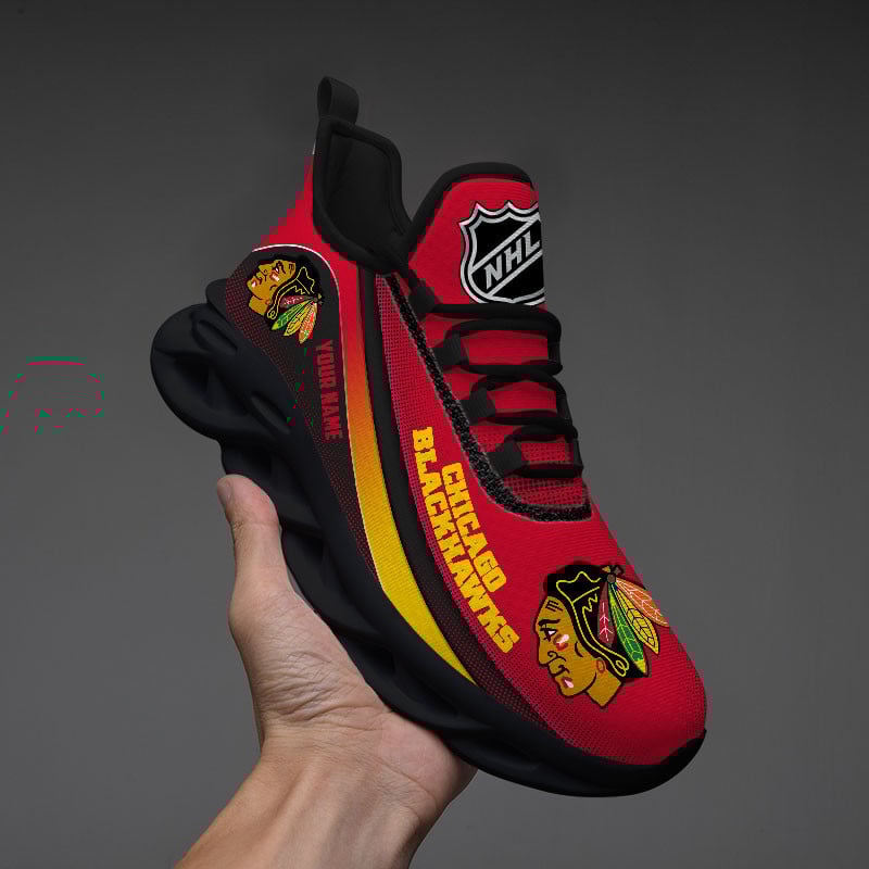 Chicago Blackhawks Max Soul Shoes Sneakers for Men And Women – NBA Basketball Fan Shoes, Team Sneakers - Image 3