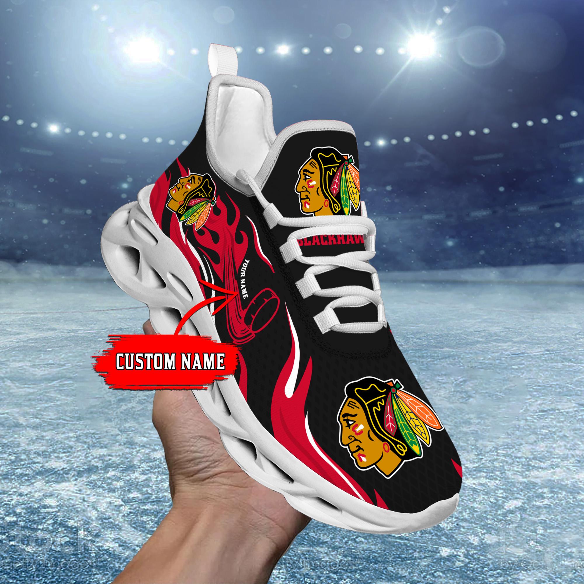 Chicago Blackhawks Max Soul Shoes Sneakers for Men And Women – NBA Basketball Fan Shoes, Team Sneakers - Image 6