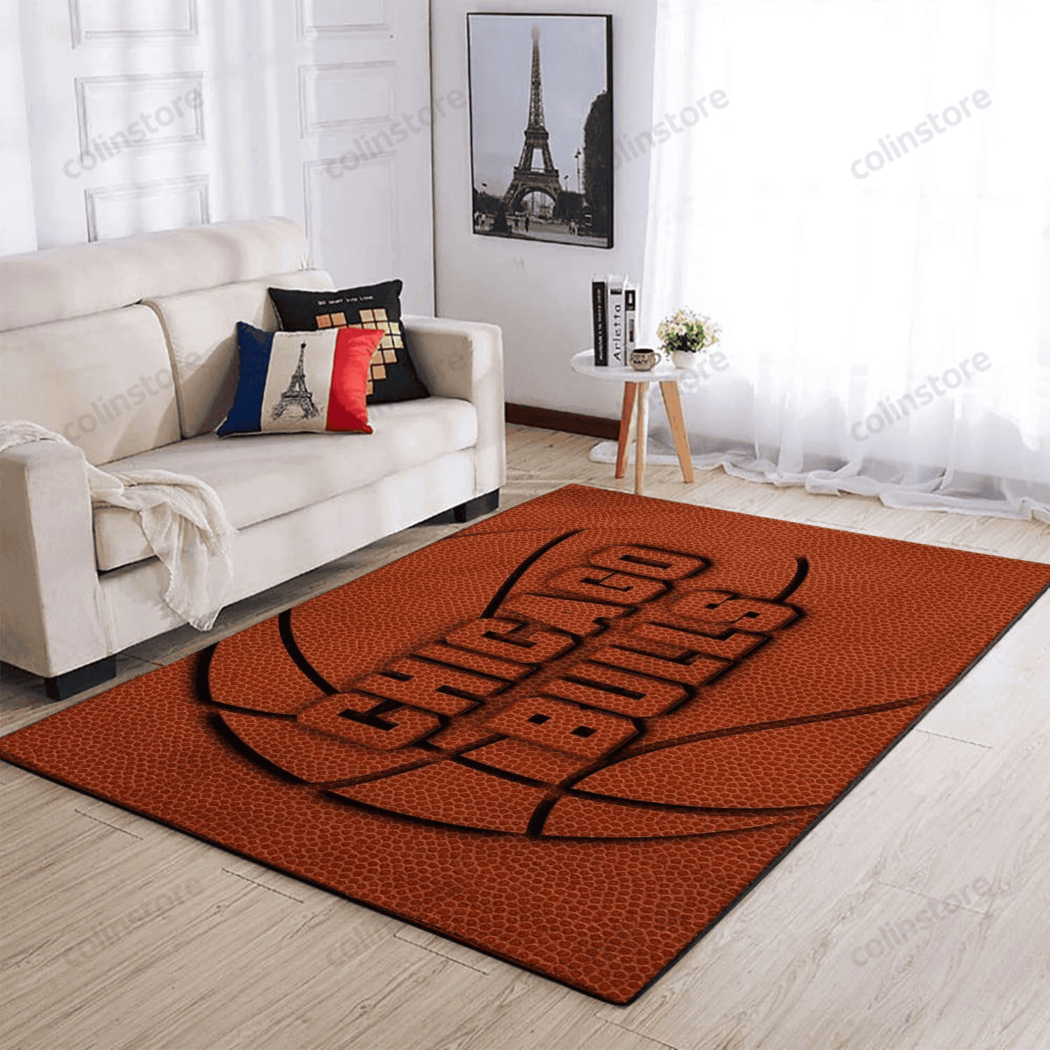 Chicago Bulls 3D Rectangle Area Rug – Full Print Carpet For Living Room & Bedroom Home Decor