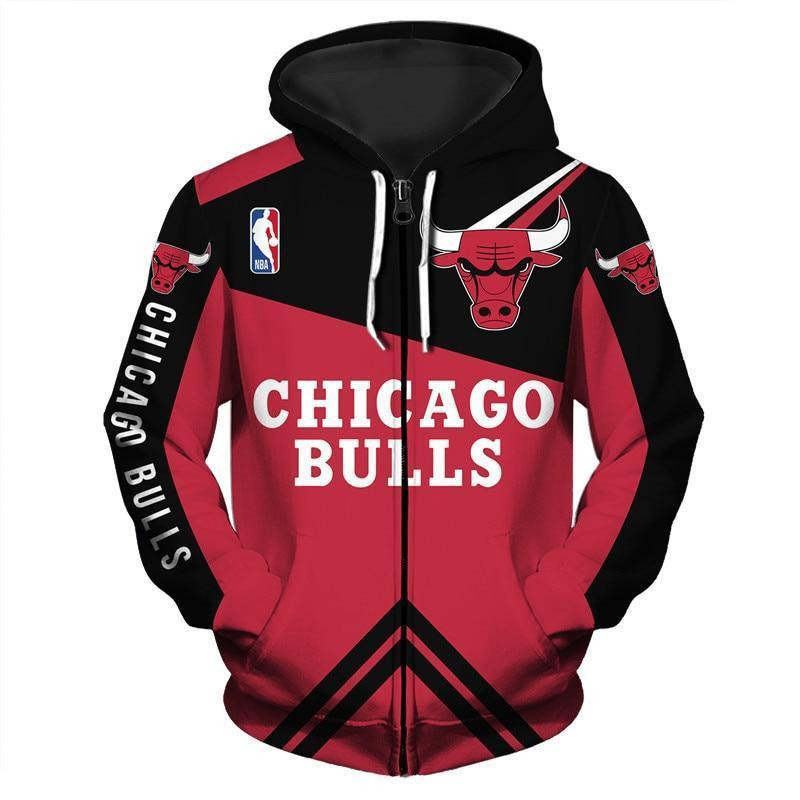 Chicago Bulls NBA Team 3D All Over Print Hoodie & Zip Hoodie