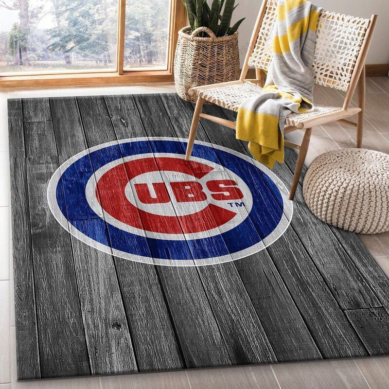 Chicago Cubs 13 3D Rectangle Area Rug – Full Print Carpet For Living Room & Bedroom Home Decor