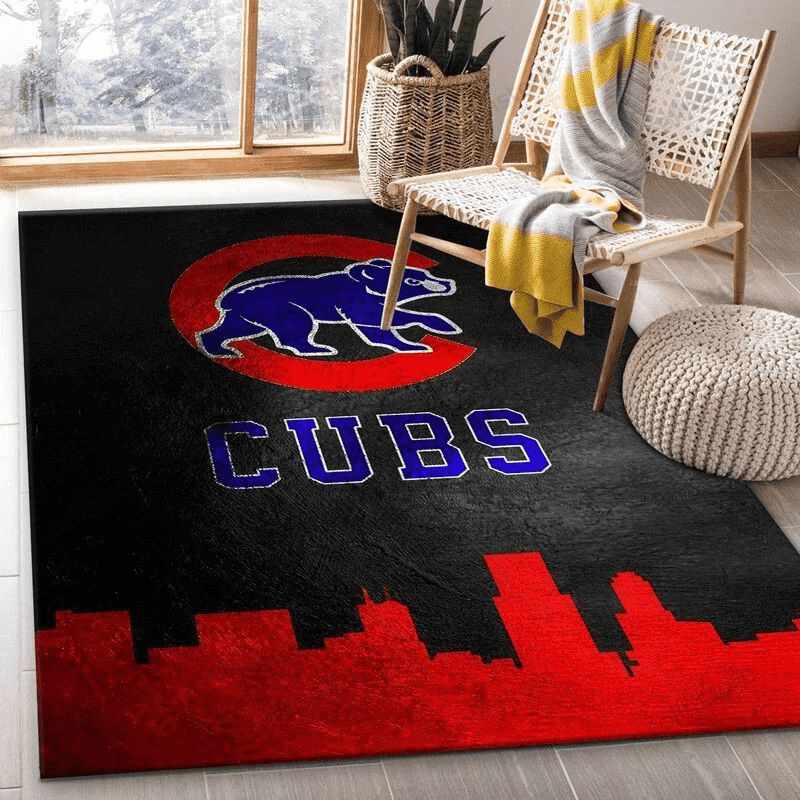 Chicago Cubs 14 3D Rectangle Area Rug – Full Print Carpet For Living Room & Bedroom Home Decor