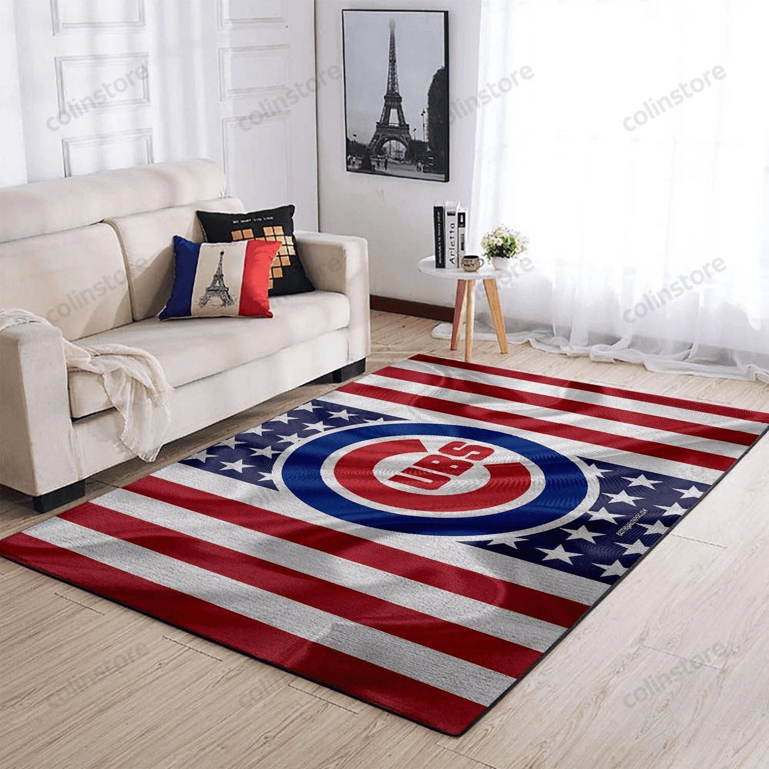Chicago Cubs 3D Rectangle Area Rug – Full Print Carpet For Living Room & Bedroom Home Decor