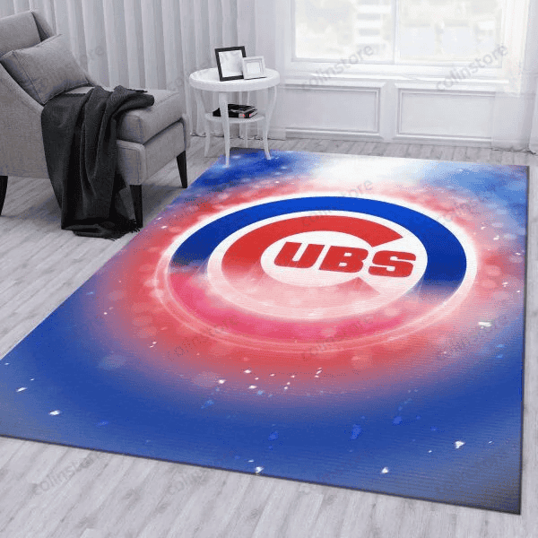 Chicago Cubs 3D Rectangle Area Rug – Full Print Carpet For Living Room & Bedroom Home Decor