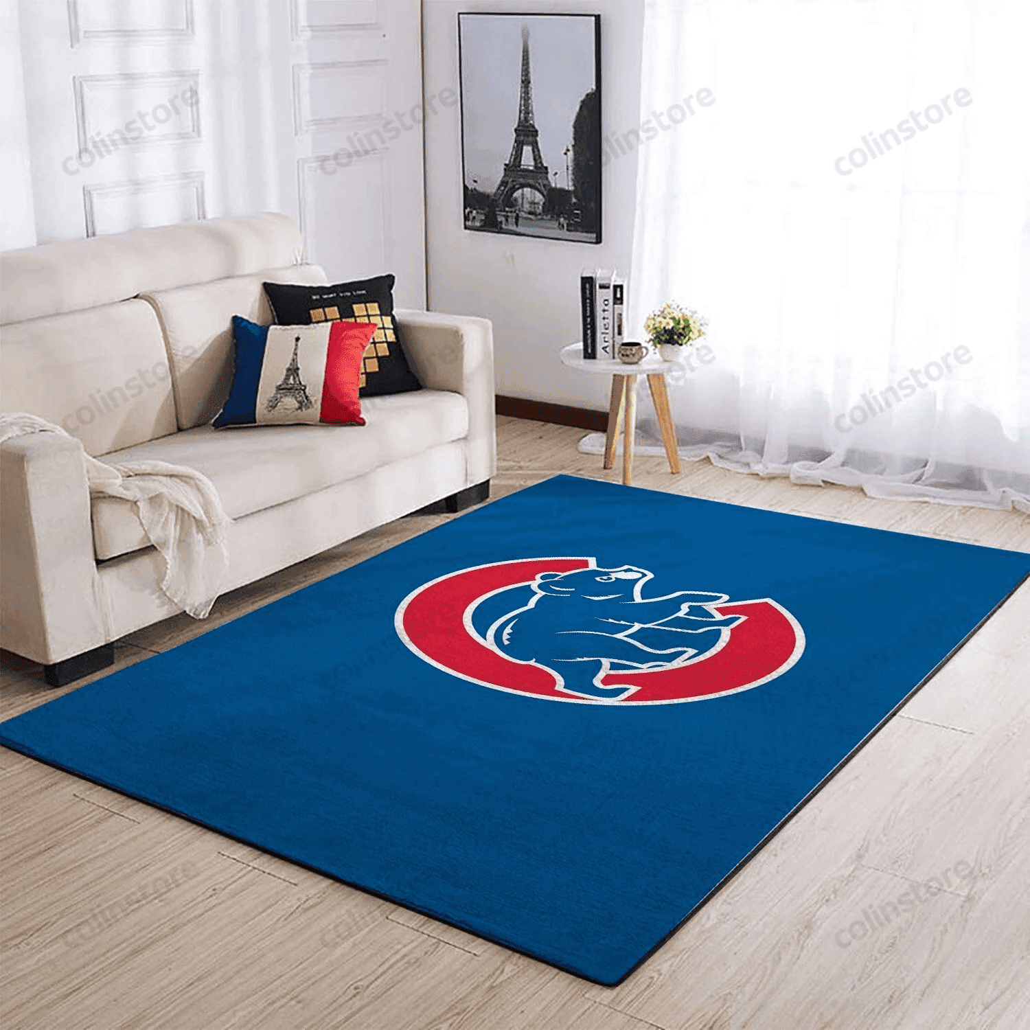 Chicago Cubs 3D Rectangle Area Rug – Full Print Carpet For Living Room & Bedroom Home Decor