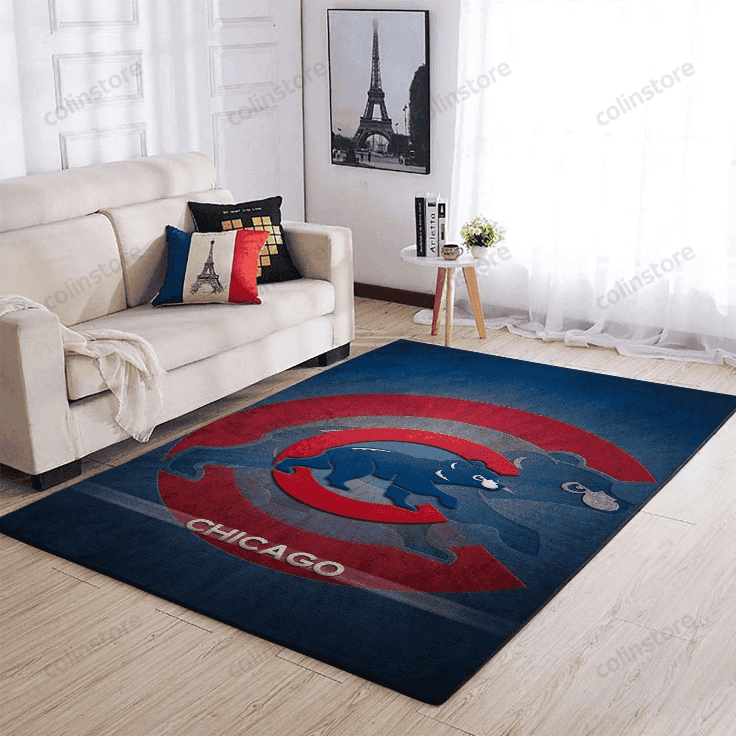 Chicago Cubs 3D Rectangle Area Rug – Full Print Carpet For Living Room & Bedroom Home Decor
