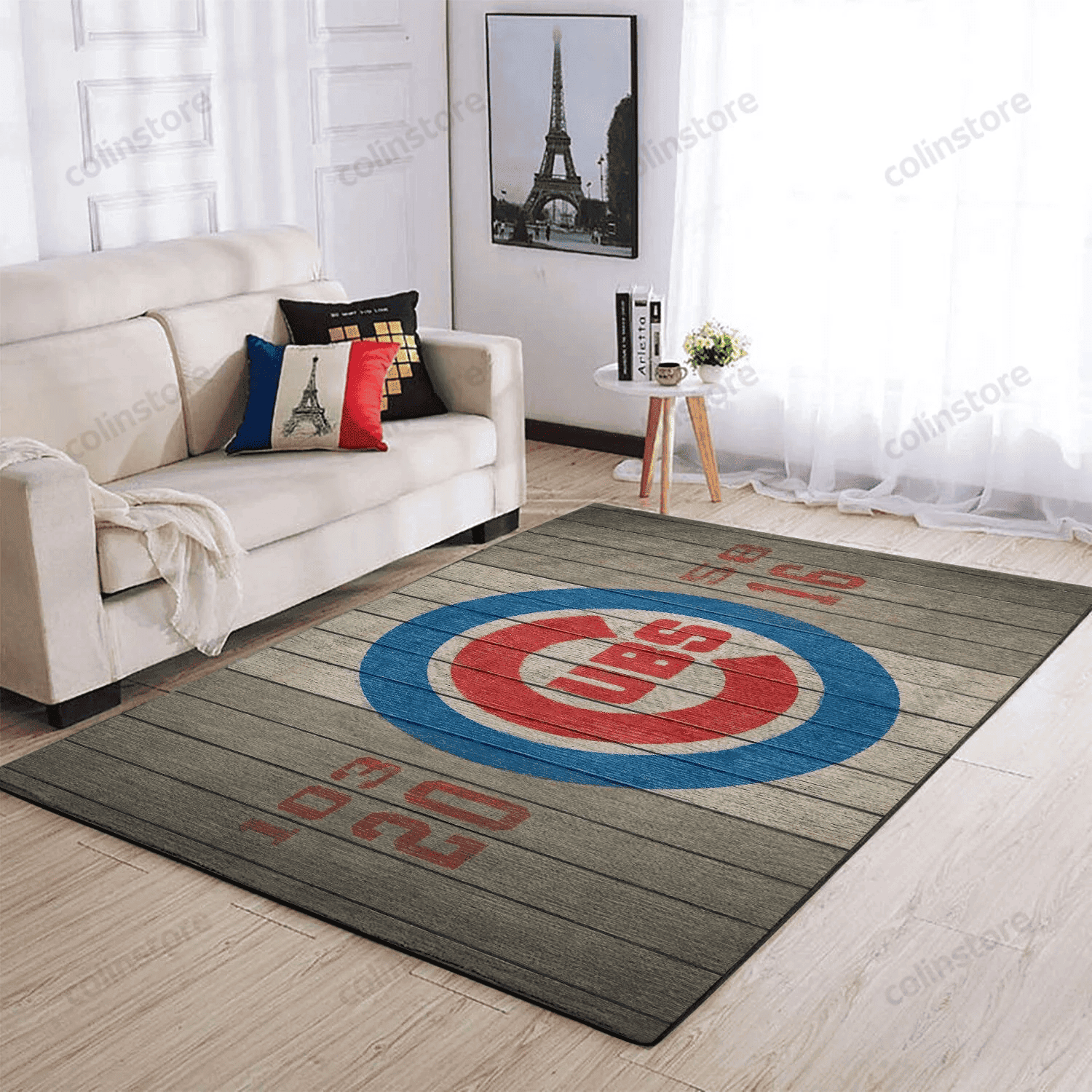 Chicago Cubs 3D Rectangle Area Rug – Full Print Carpet For Living Room & Bedroom Home Decor