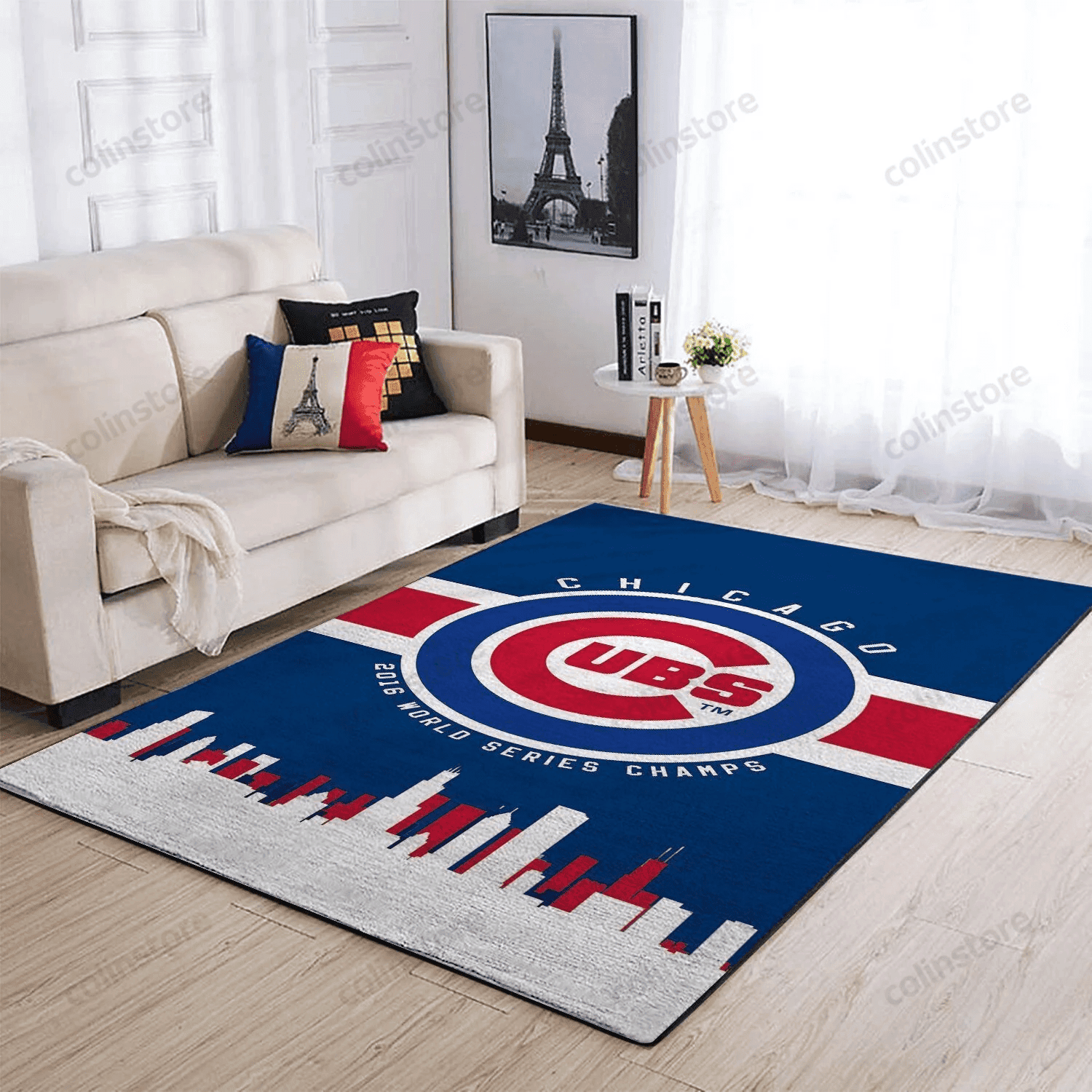 Chicago Cubs 3D Rectangle Area Rug – Full Print Carpet For Living Room & Bedroom Home Decor