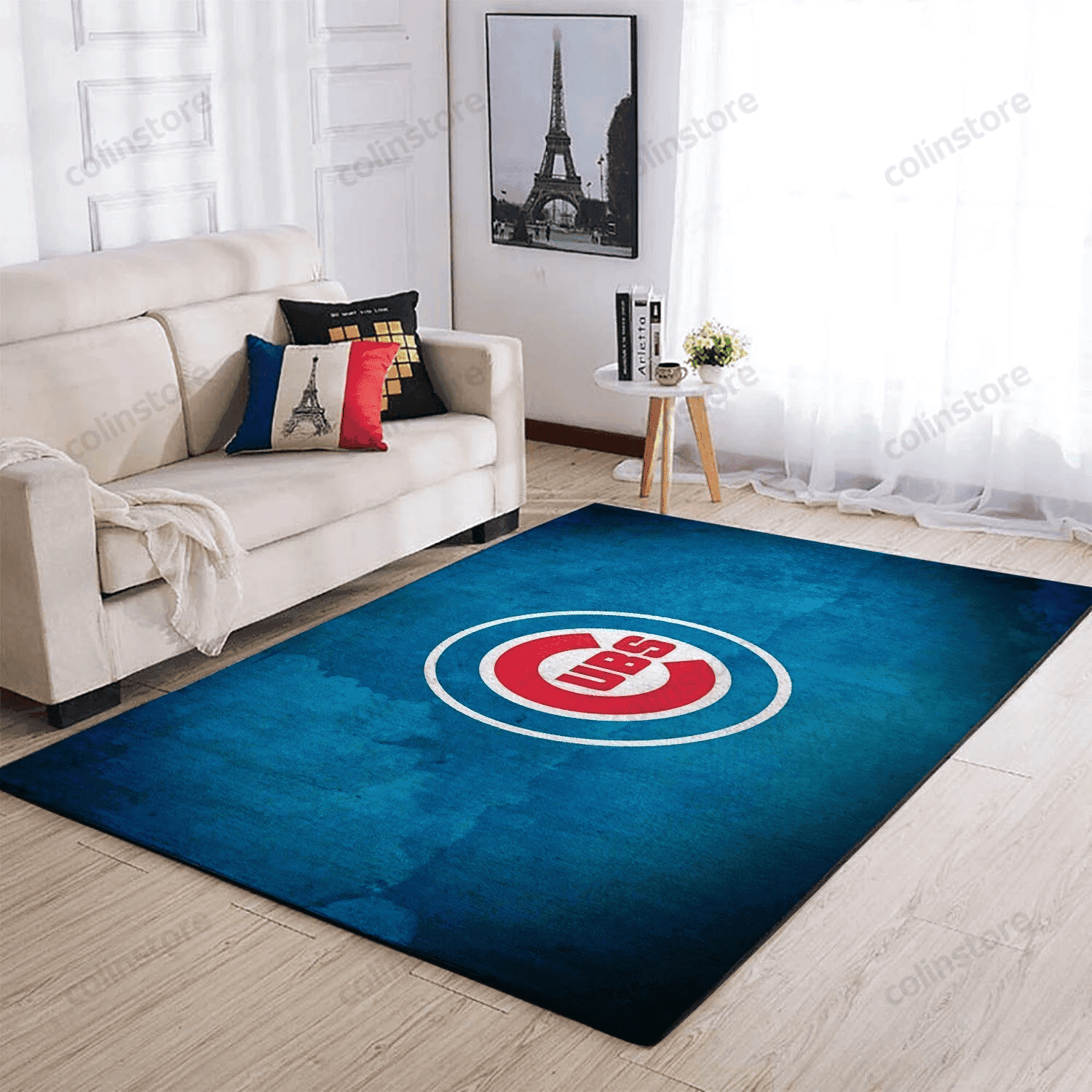 Chicago Cubs 3D Rectangle Area Rug – Full Print Carpet For Living Room & Bedroom Home Decor