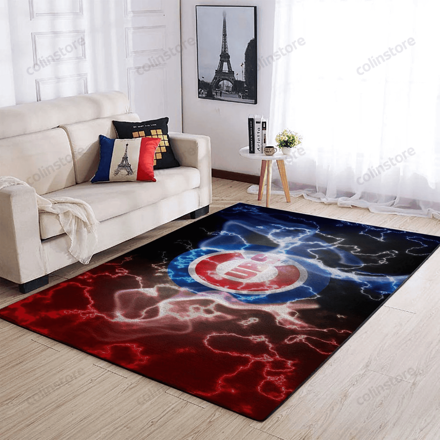 Chicago Cubs 3D Rectangle Area Rug – Full Print Carpet For Living Room & Bedroom Home Decor