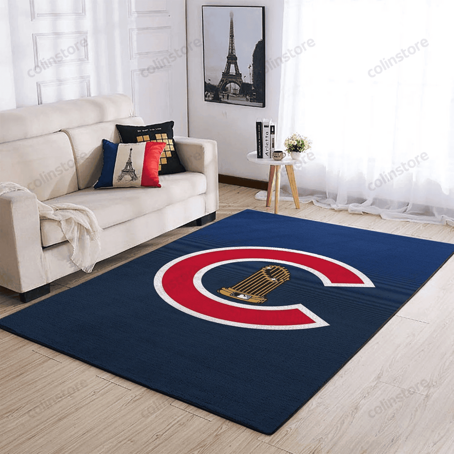 Chicago Cubs 3D Rectangle Area Rug – Full Print Carpet For Living Room & Bedroom Home Decor