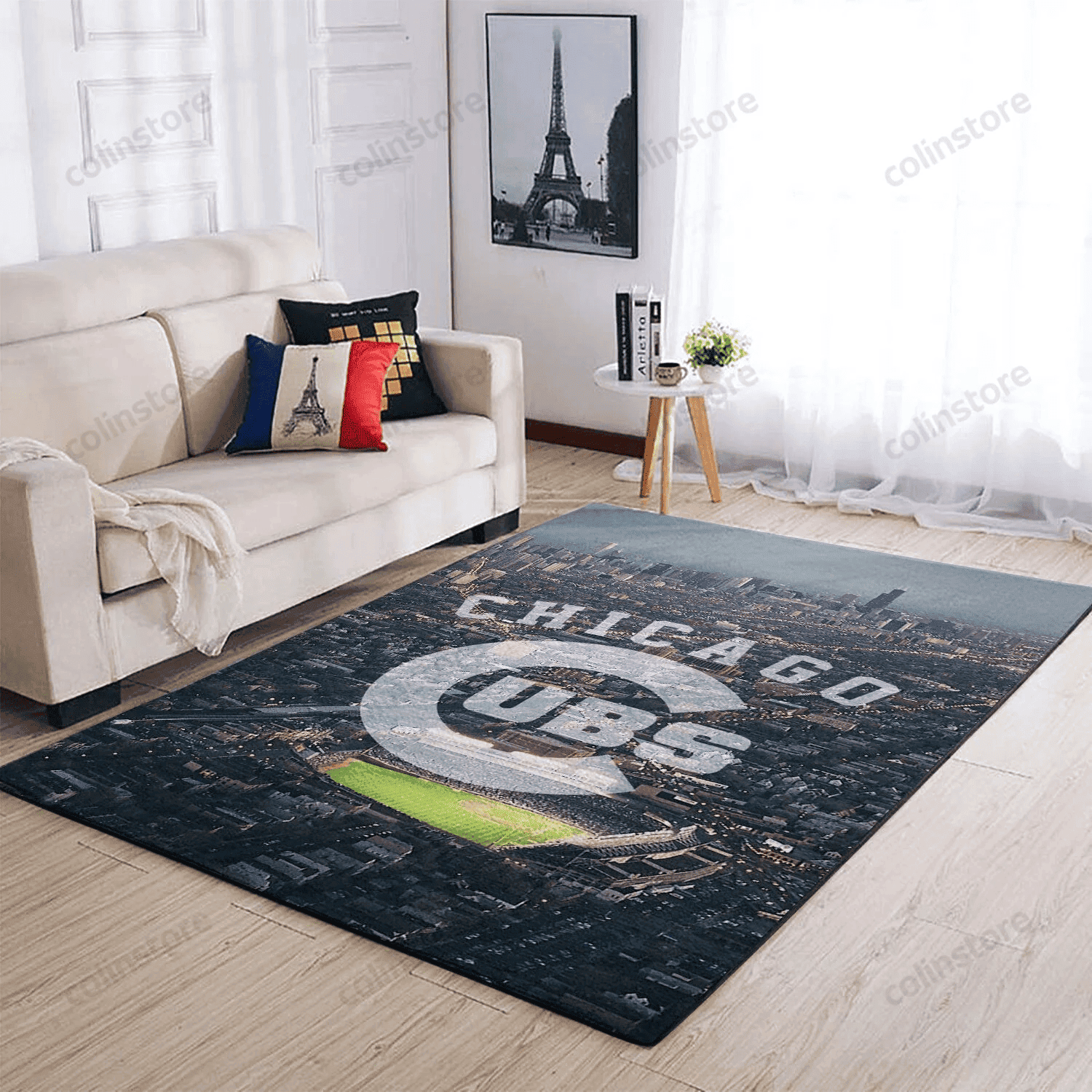 Chicago Cubs 3D Rectangle Area Rug – Full Print Carpet For Living Room & Bedroom Home Decor