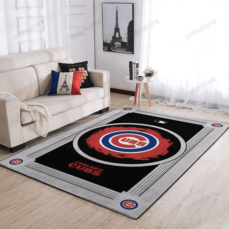 Chicago Cubs Team Logo Gifts 3D Rectangle Area Rug – Full Print Carpet For Living Room & Bedroom Home Decor