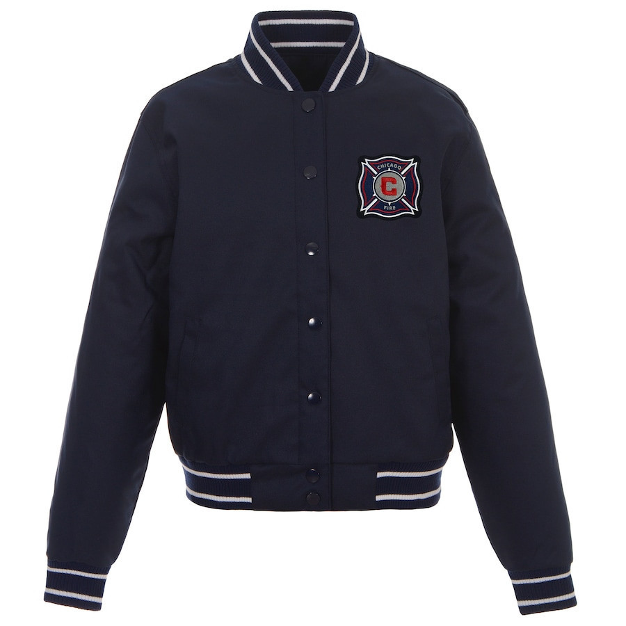 Chicago Fire Varsity Baseball Jacket for Men & Women | MLS Team Fan Gift