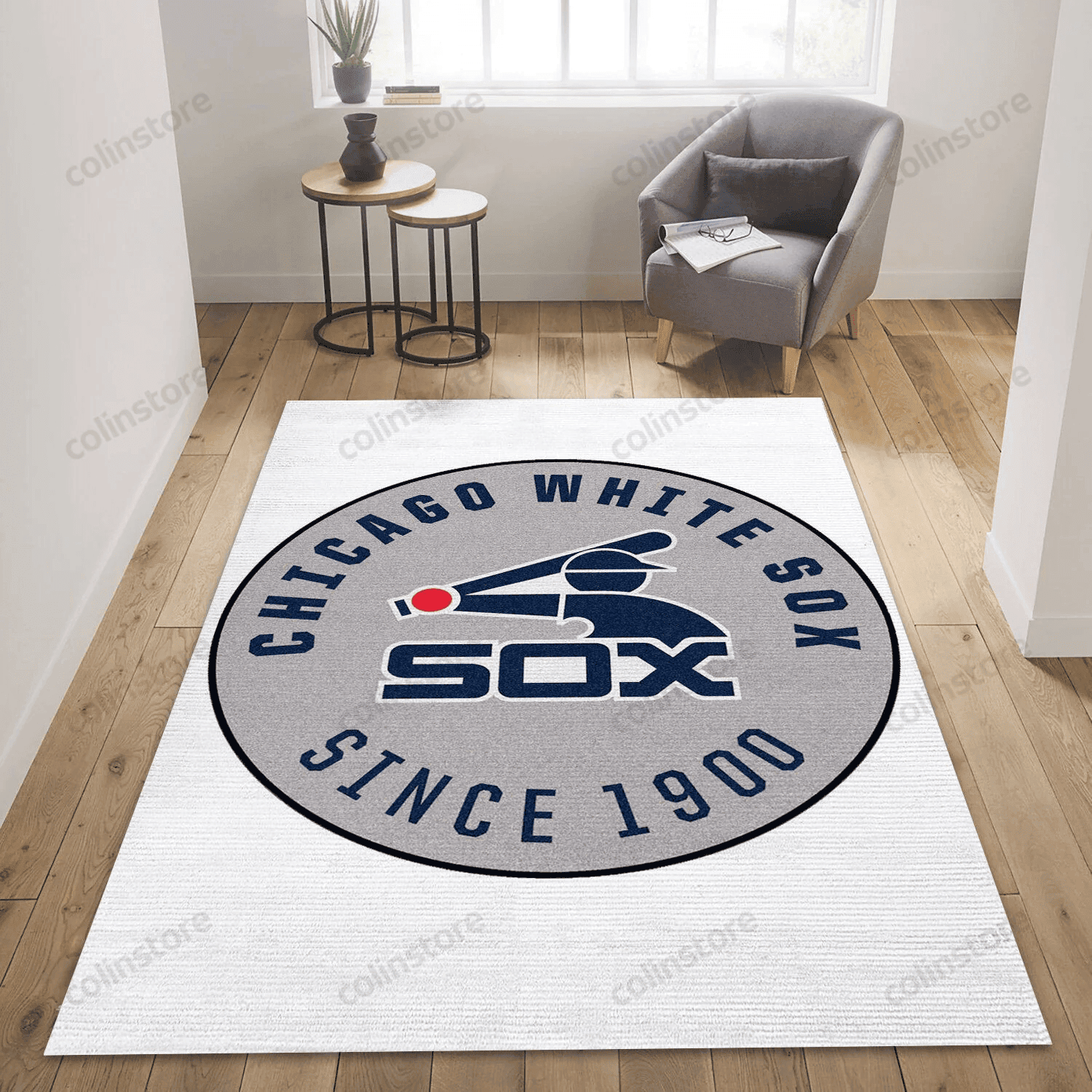 Chicago White Sox 1900 Rectangle Area Rug – Full Print Carpet For Living Room & Bedroom Home Decor