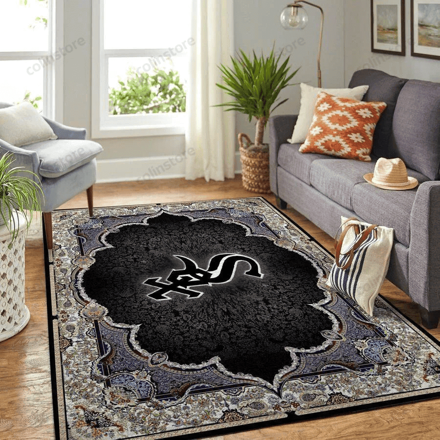 Chicago White Sox 3D Rectangle Area Rug – Full Print Carpet For Living Room & Bedroom Home Decor
