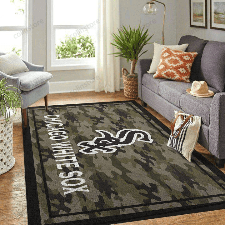 Chicago White Sox 3D Rectangle Area Rug – Full Print Carpet For Living Room & Bedroom Home Decor