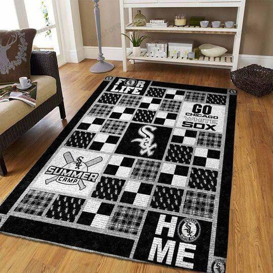 Chicago White Sox 3D Rectangle Area Rug – Full Print Carpet For Living Room & Bedroom Home Decor