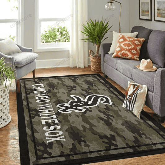 Chicago White Sox 3D Rectangle Area Rug – Full Print Carpet For Living Room & Bedroom Home Decor