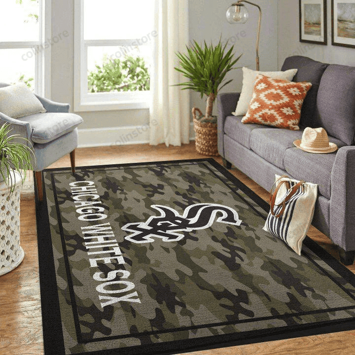 Chicago White Sox 3D Rectangle Area Rug – Full Print Carpet For Living Room & Bedroom Home Decor