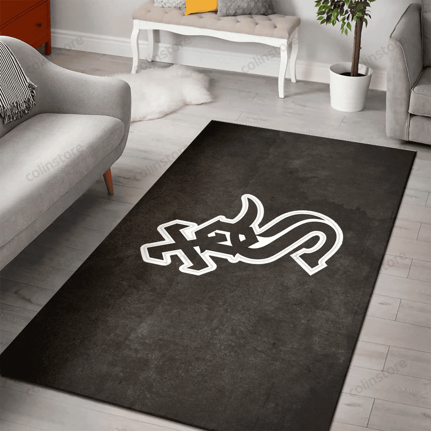 Chicago White Sox 3D Rectangle Area Rug – Full Print Carpet For Living Room & Bedroom Home Decor
