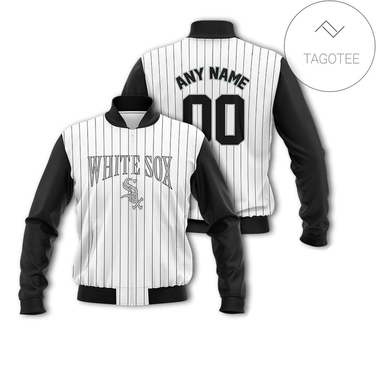 Chicago White Sox Personalized Name Number Bomber Jacket | MLB Team Jacket for Men & Women | Baseball Fan Gift