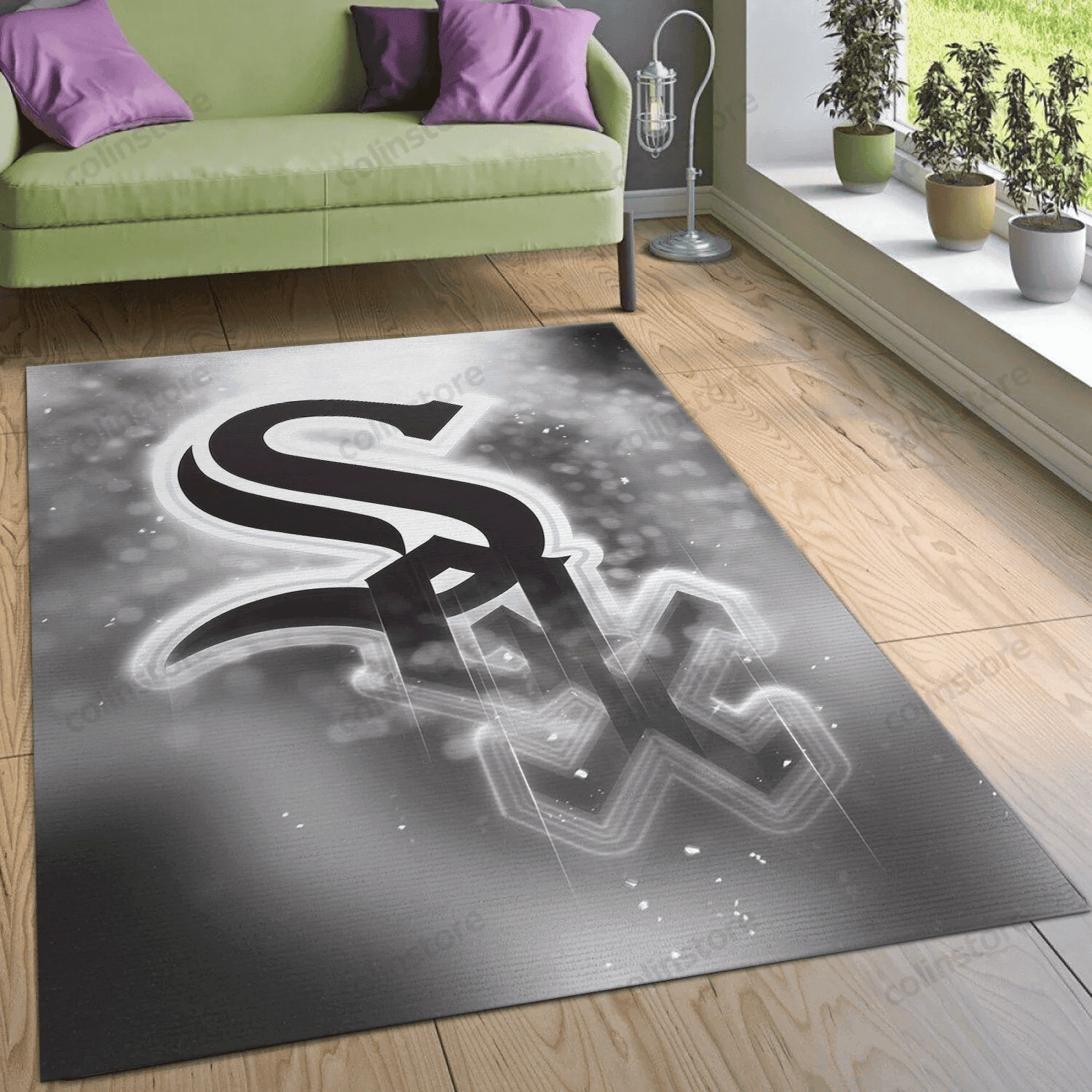 Chicago White Sox Rectangle Area Rug – Full Print Carpet For Living Room & Bedroom Home Decor