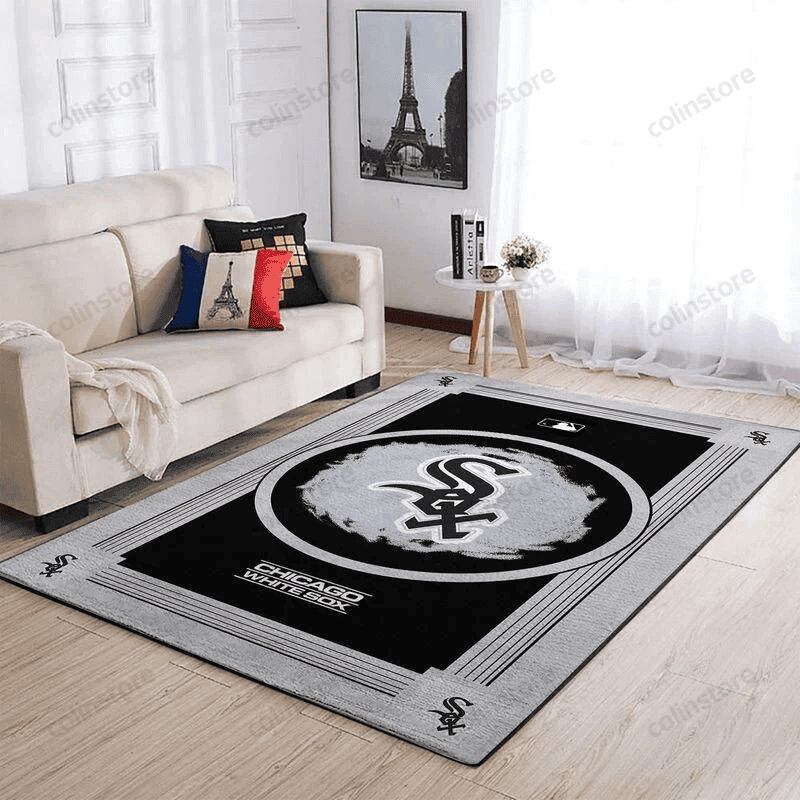 Chicago White Sox Team Logo Gifts 3D Rectangle Area Rug – Full Print Carpet For Living Room & Bedroom Home Decor