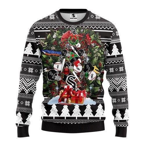 Chicago White Sox Tree Ugly Christmas Sweater, Perfect Holiday Gift
