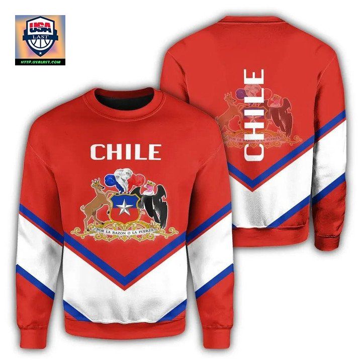 Chile Coat Of Arms Sweater Lucian Style J5W