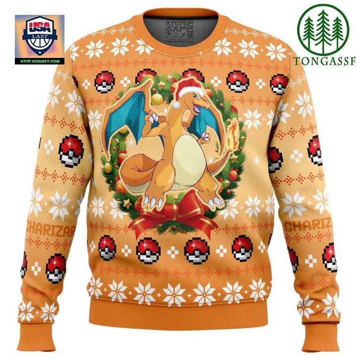 Christmas Charizard Pokemon Ugly Christmas Sweater