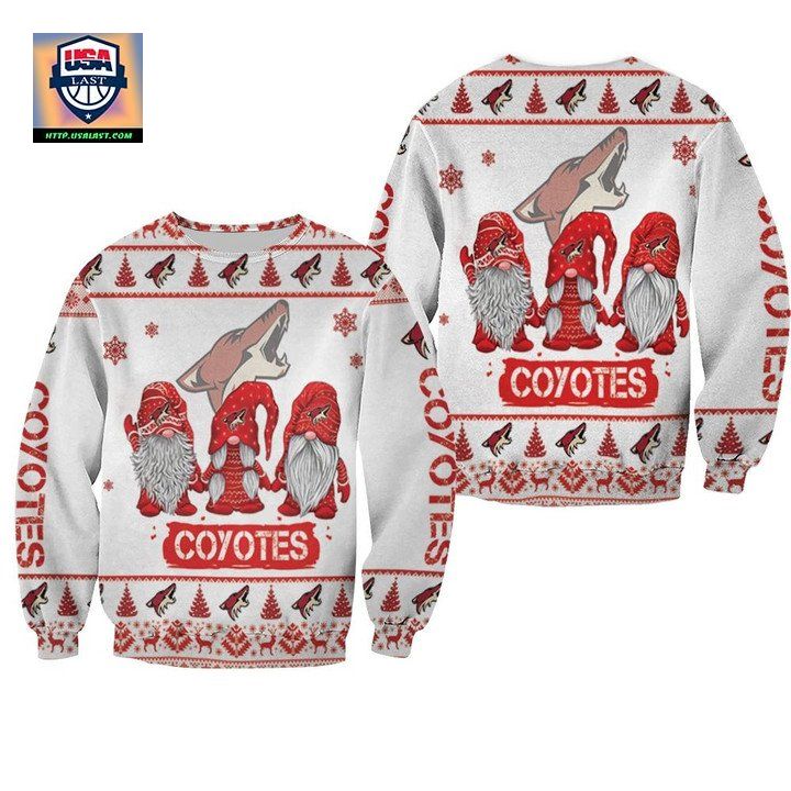 Christmas Gnomes Arizona Coyotes Ugly Sweater Christmas 3D Sweater