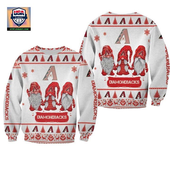 Christmas Gnomes Arizona Diamondbacks Ugly Sweater Christmas 3D Sweater