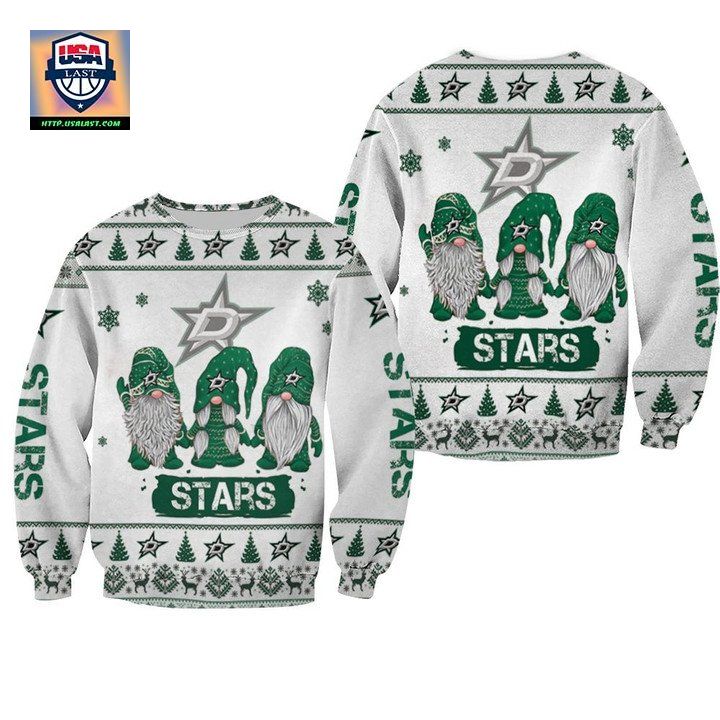 Christmas Gnomes Dallas Stars Ugly Sweater Christmas 3D Sweater