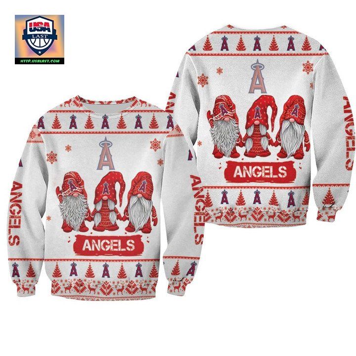 Christmas Gnomes Los Angeles Angels Ugly Sweater Christmas 3D Sweater