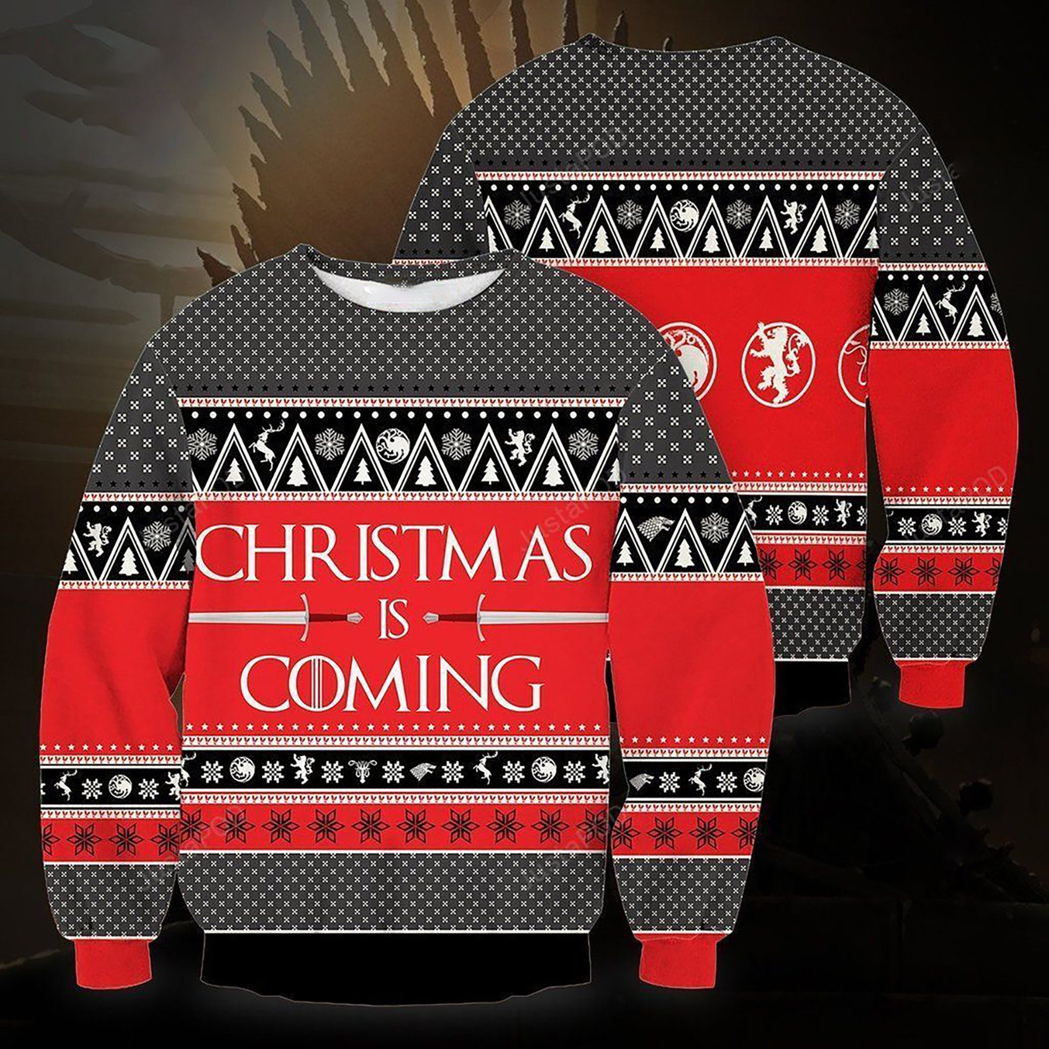 Christmas Is Coming Game Of Throne Ugly Christmas Sweater