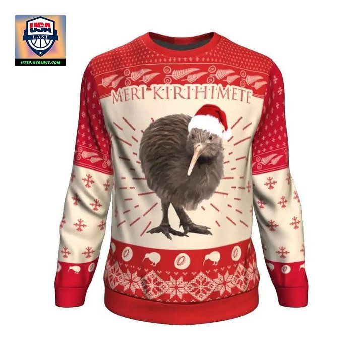 Christmas Kiwi New Zealand Sweater K5
